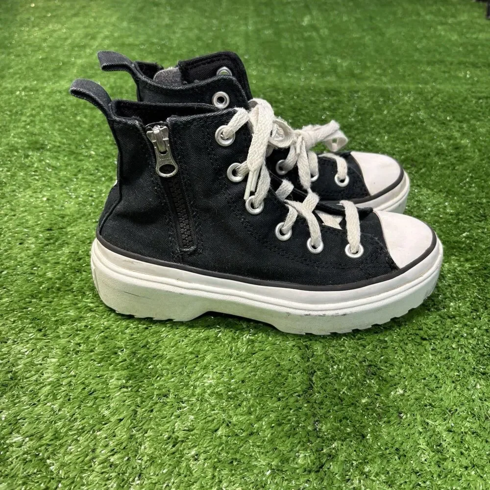 Converse Chuck Taylor All Star Youth Sz 1.5 High Lugged Platform Shoes A03846C